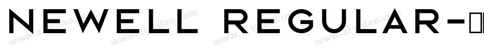 Newell Regular字体转换